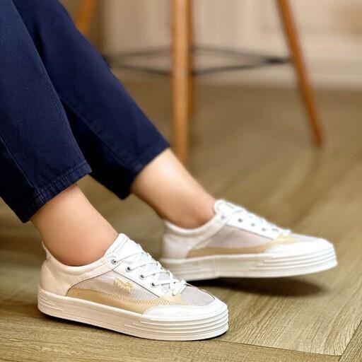 کتونی ونس جنس چرم حوله ای پشت چرم و تور ضخیمقالب استانداردسایز 37 تا 40